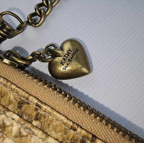 Kathy Van Zeeland Python Print Clutch - Picture 2 of 7